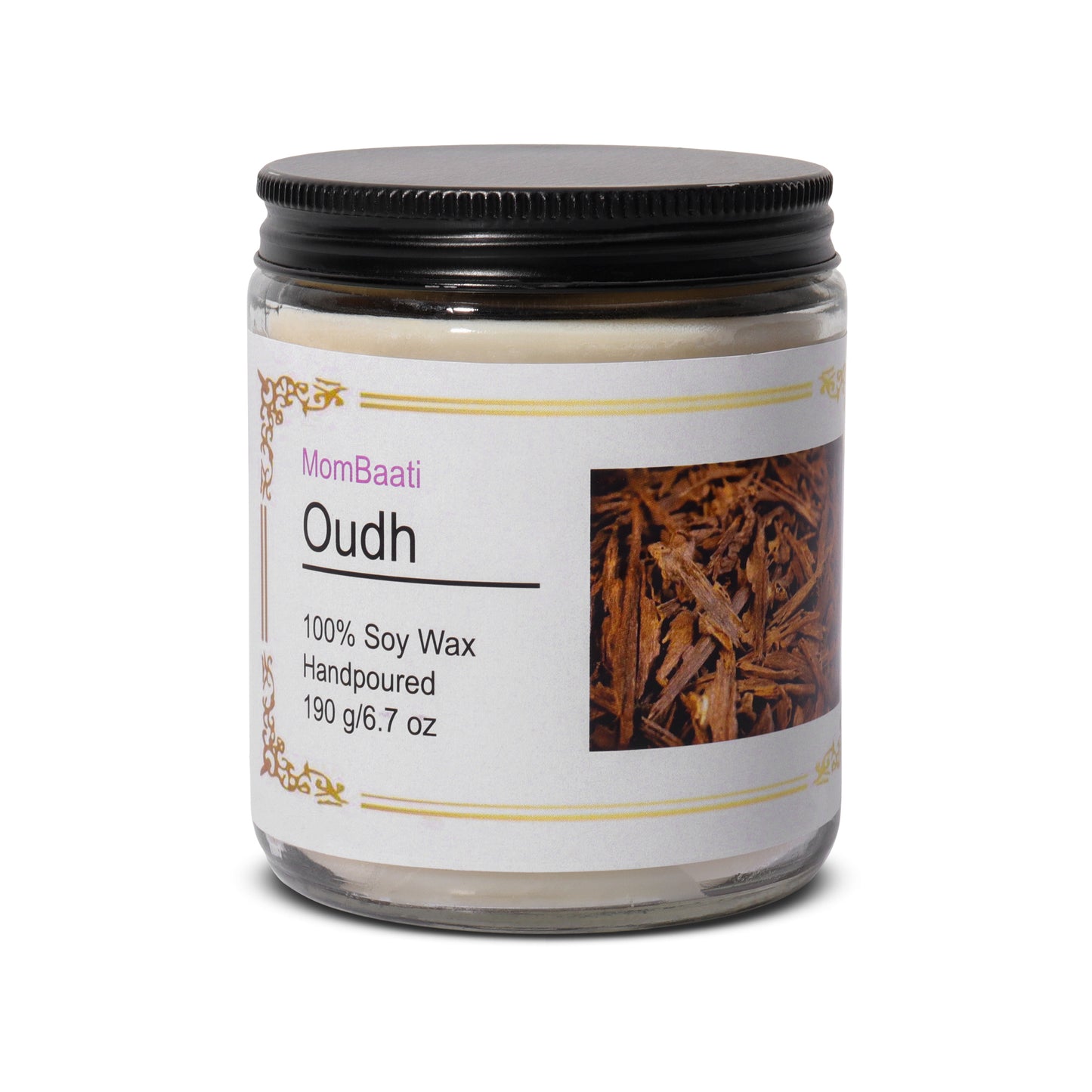 oudh scented candle