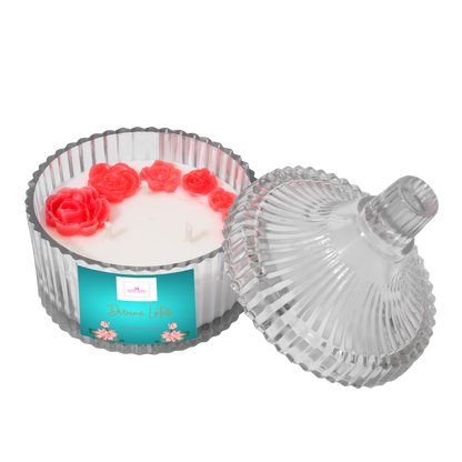 3 Wick Lotus Candle - mombaati