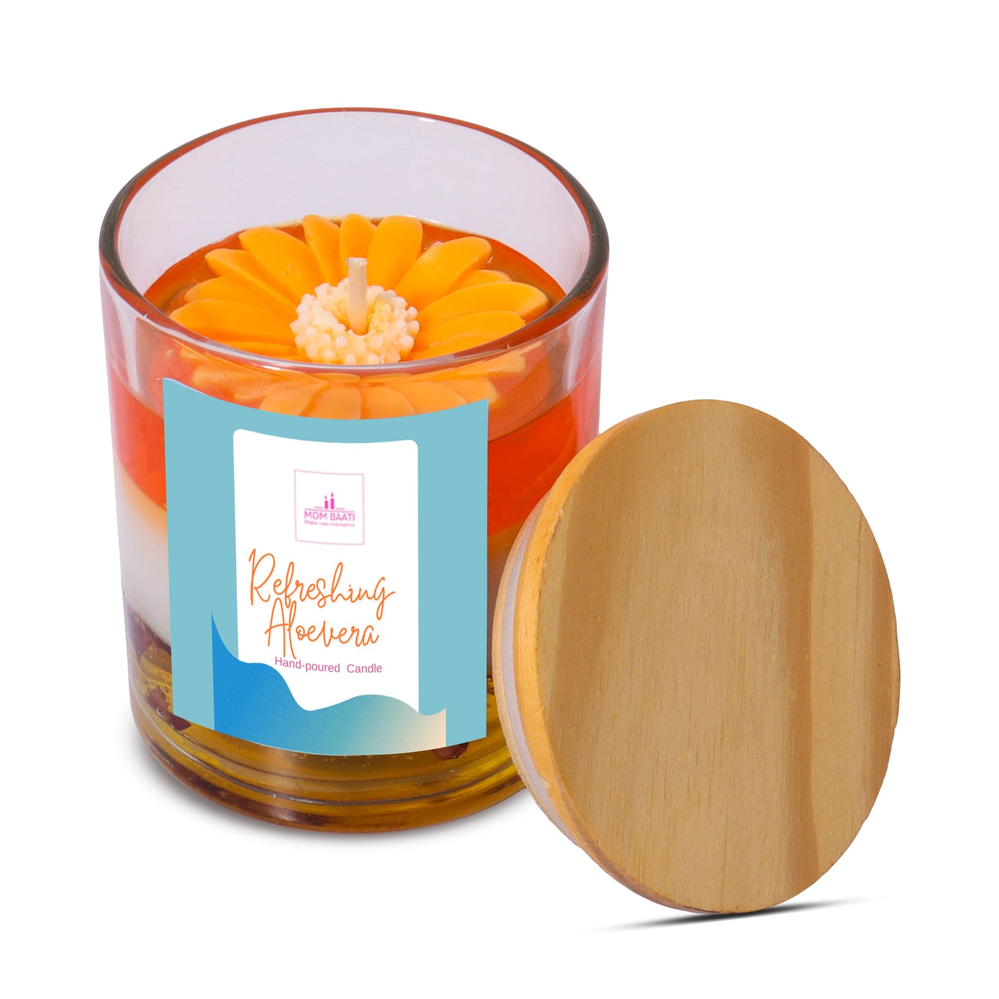 Designer Scented Candle Aloevera - mombaati