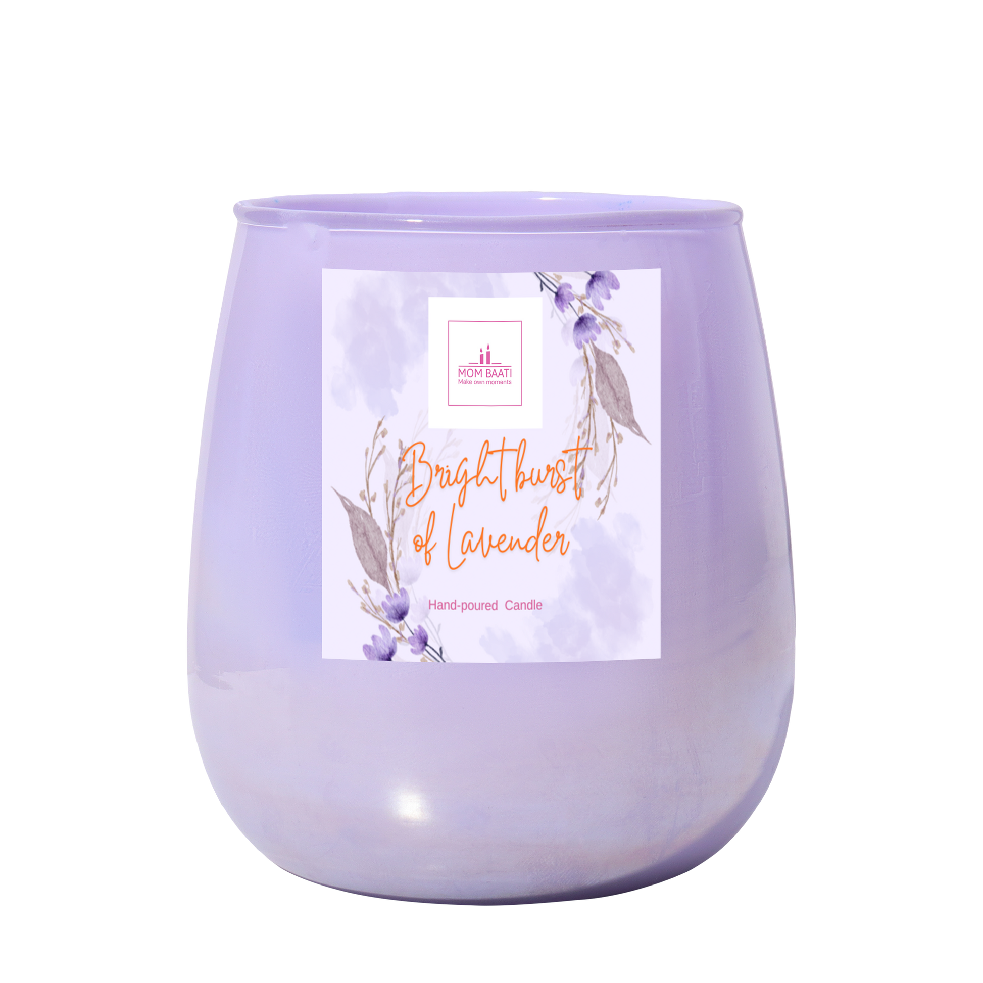 Designer Scented Candle Lavender - mombaati