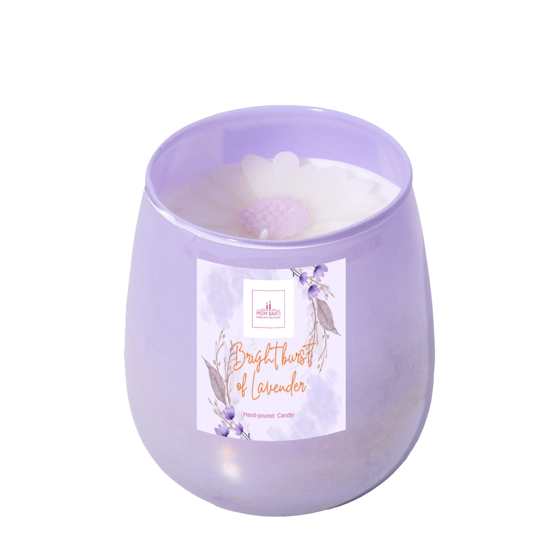 Designer Scented Candle Lavender - mombaati