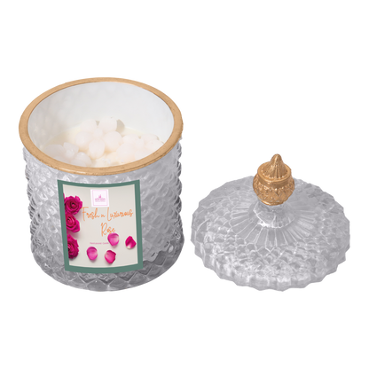 Crystal Jar Scented Candle white 2- mombaati