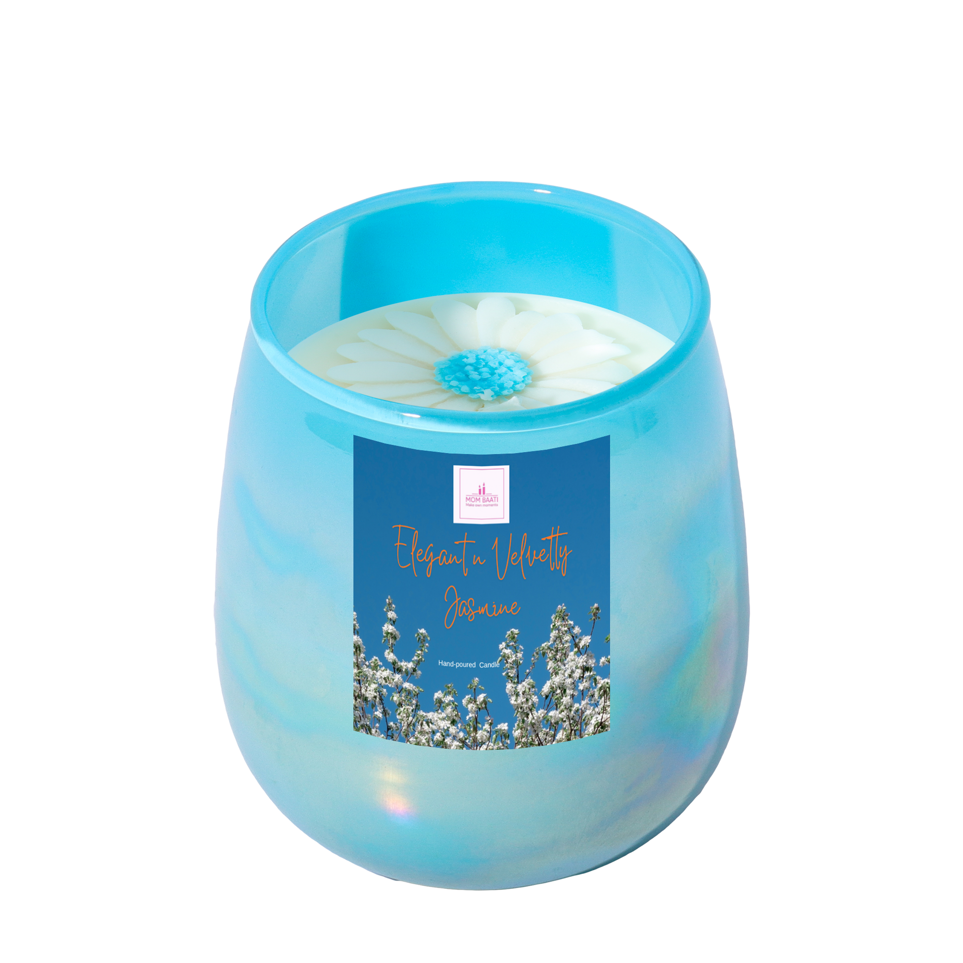 Designer Scented Candle Jasmine - mombaati