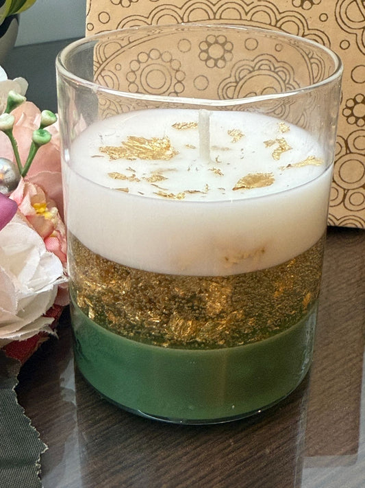 Green Christmas Candle_1