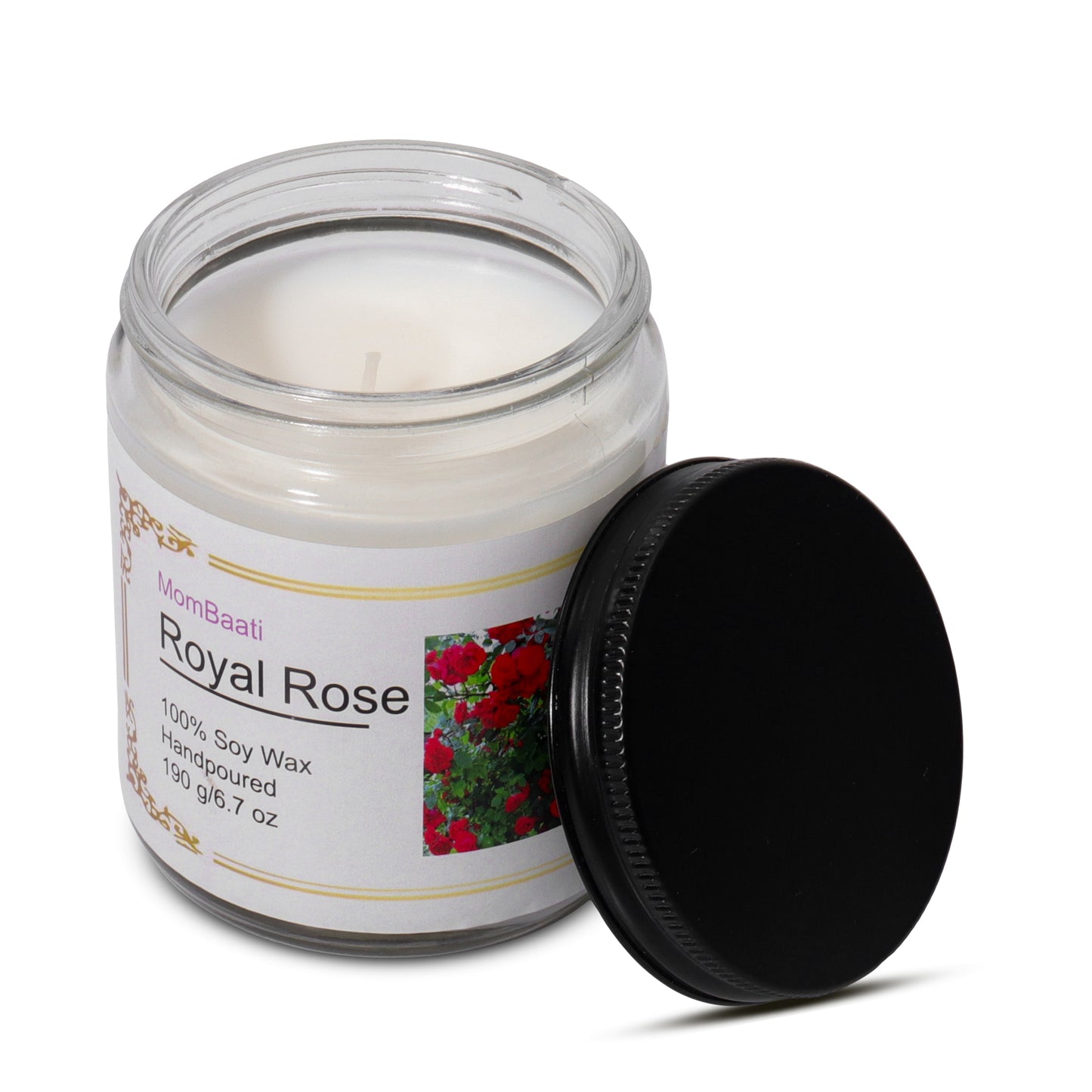 Scented Candle - Rose - mombaati