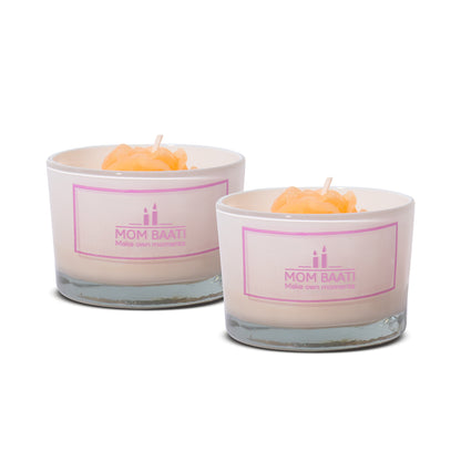 Twin Votive Candle -White - mombaati