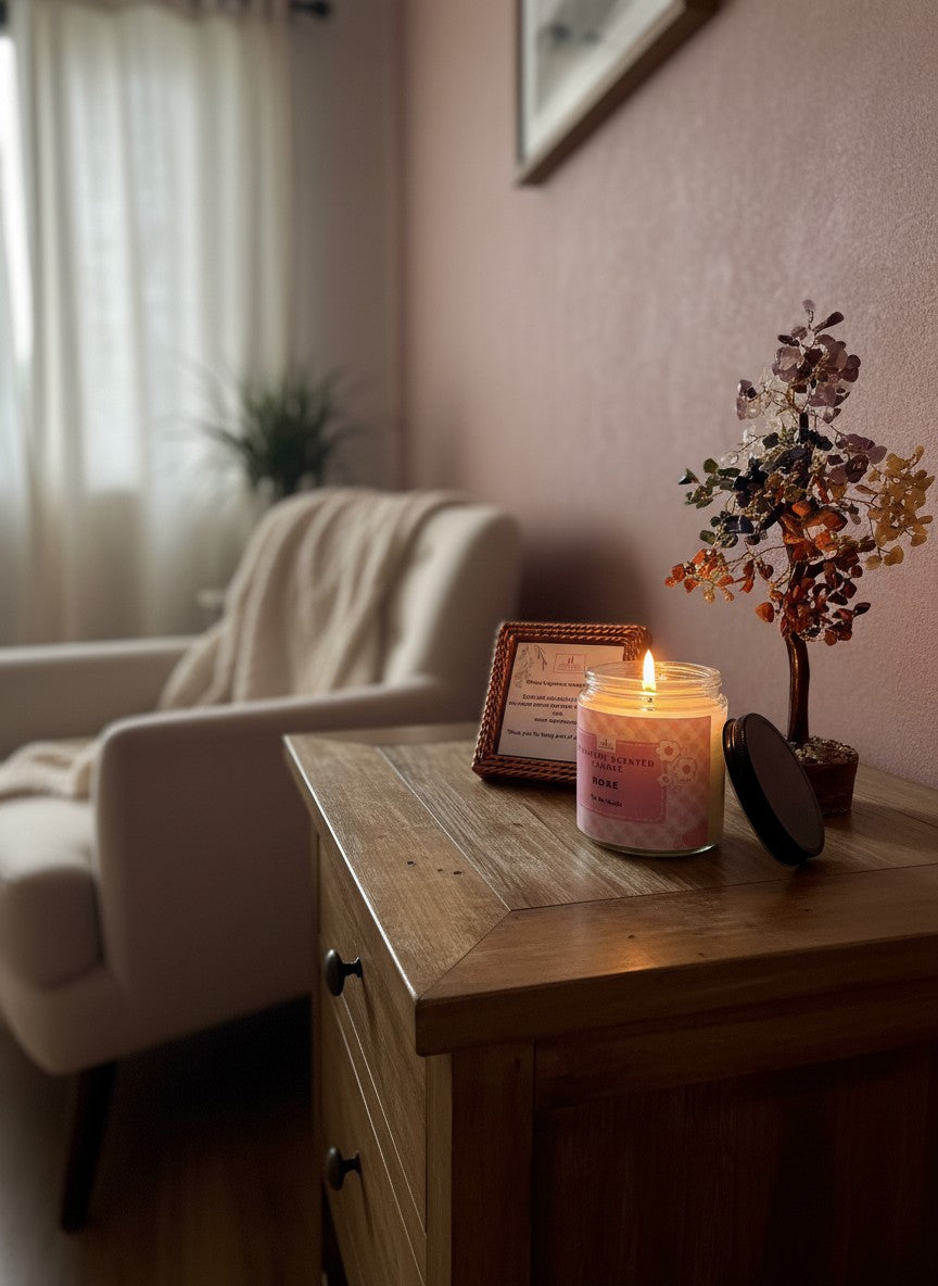 Rose Scented Candle Secondary image